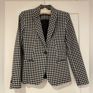 COPY - Black and White Gingham Pant Suit with Belt